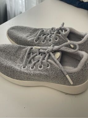 allbirds Gray Wool Runner Sneakers
